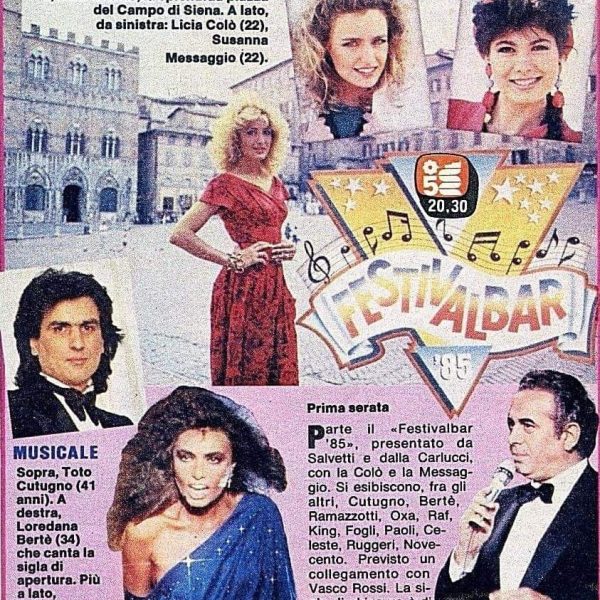 Festivalbar 1985 Prima puntata Locandina